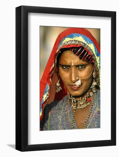 Women of Semi-Nomadic Groups, Rajasthan, Pushkar, India-David Noyes-Framed Photographic Print