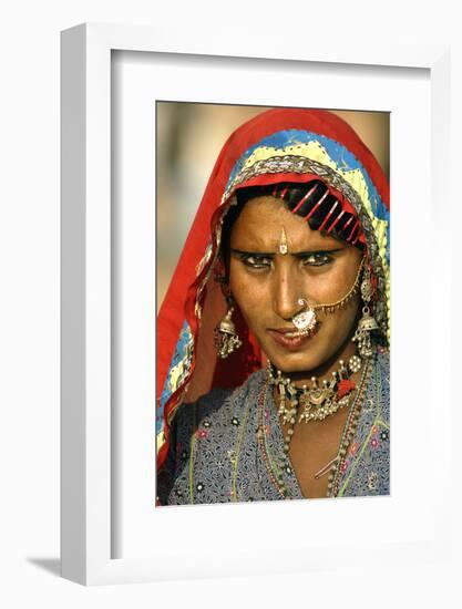 Women of Semi-Nomadic Groups, Rajasthan, Pushkar, India-David Noyes-Framed Photographic Print