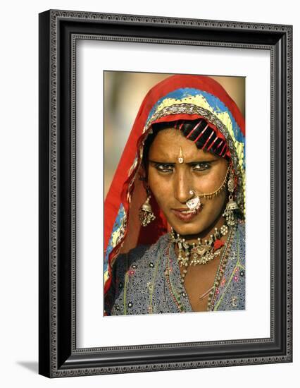 Women of Semi-Nomadic Groups, Rajasthan, Pushkar, India-David Noyes-Framed Photographic Print