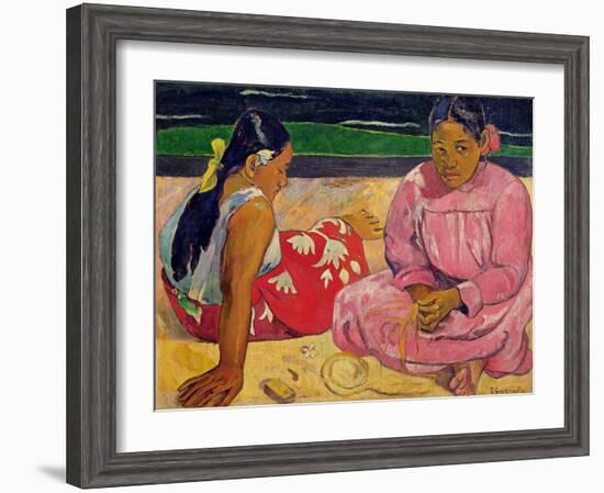 Women of Tahiti, on the Beach, 1891-Paul Gauguin-Framed Giclee Print