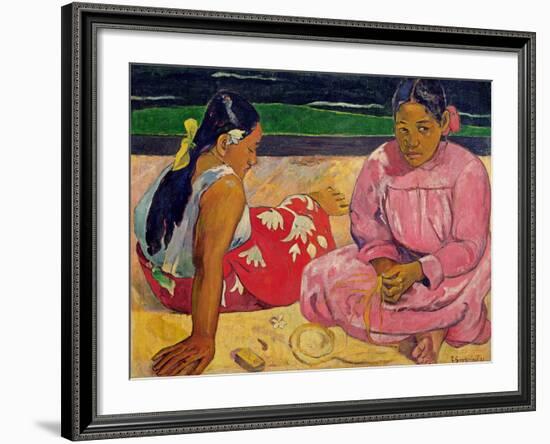 Women of Tahiti, on the Beach, 1891-Paul Gauguin-Framed Giclee Print