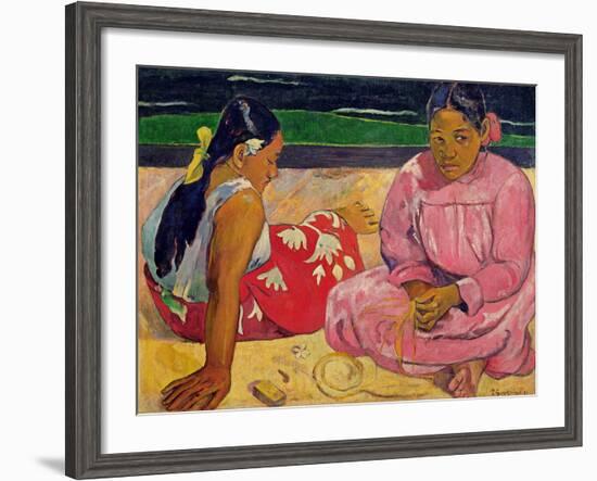 Women of Tahiti, on the Beach, 1891-Paul Gauguin-Framed Giclee Print