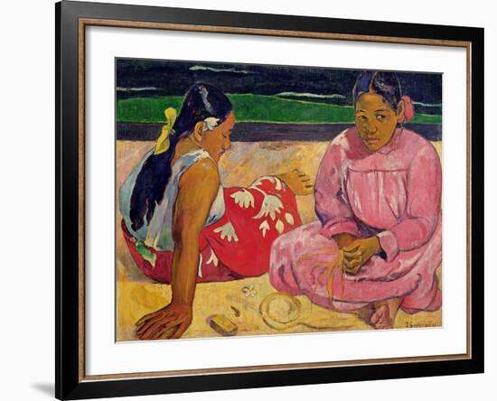 Women of Tahiti, on the Beach, 1891-Paul Gauguin-Framed Giclee Print