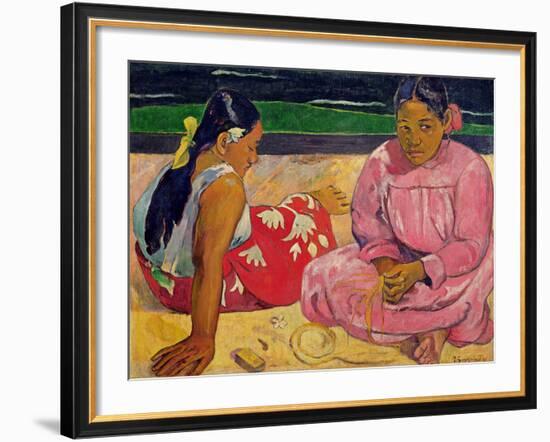 Women of Tahiti, on the Beach, 1891-Paul Gauguin-Framed Giclee Print