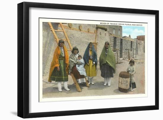 Women of Tesuque Pueblo, New Mexico-null-Framed Art Print