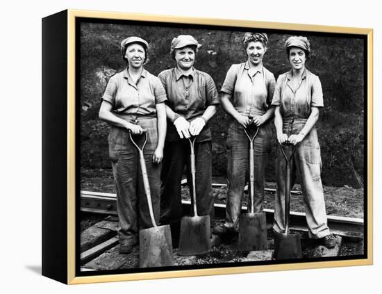 Women of the Rails: Track Work-null-Framed Premier Image Canvas