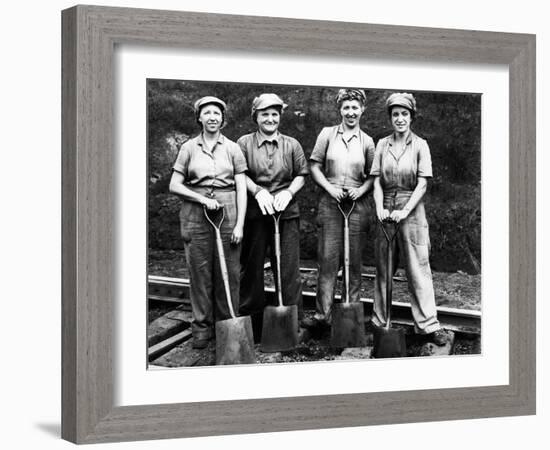 Women of the Rails: Track Work-null-Framed Photographic Print