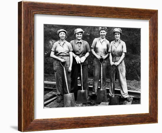 Women of the Rails: Track Work-null-Framed Photographic Print