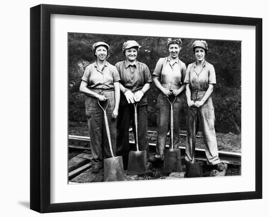 Women of the Rails: Track Work-null-Framed Photographic Print