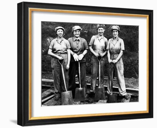 Women of the Rails: Track Work-null-Framed Photographic Print