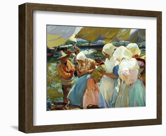 Women of Valencia At the Beach, 1915-Joaquín Sorolla y Bastida-Framed Giclee Print