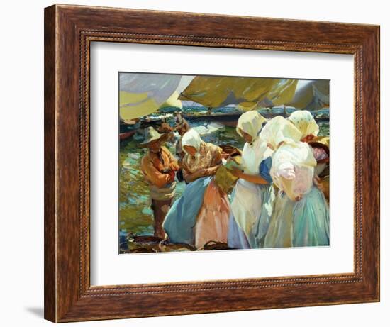 Women of Valencia At the Beach, 1915-Joaquín Sorolla y Bastida-Framed Giclee Print