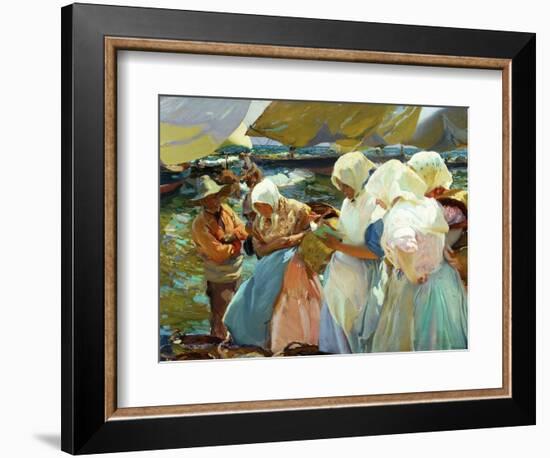 Women of Valencia At the Beach, 1915-Joaquín Sorolla y Bastida-Framed Giclee Print