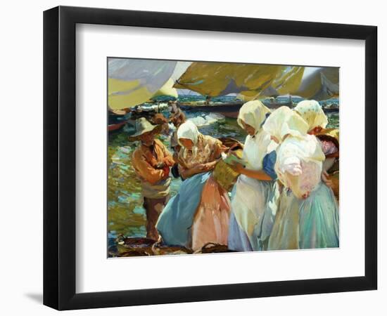 Women of Valencia At the Beach, 1915-Joaquín Sorolla y Bastida-Framed Giclee Print