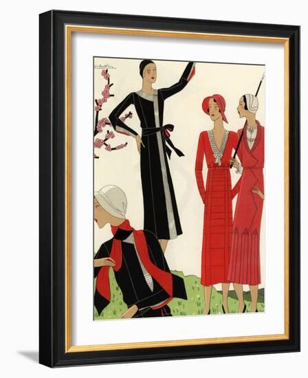 Women on the golf course in spring, 1931.-null-Framed Giclee Print