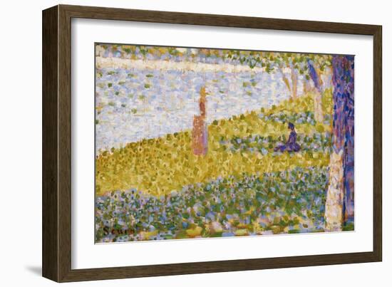 Women on the River Bank-Georges Seurat-Framed Giclee Print