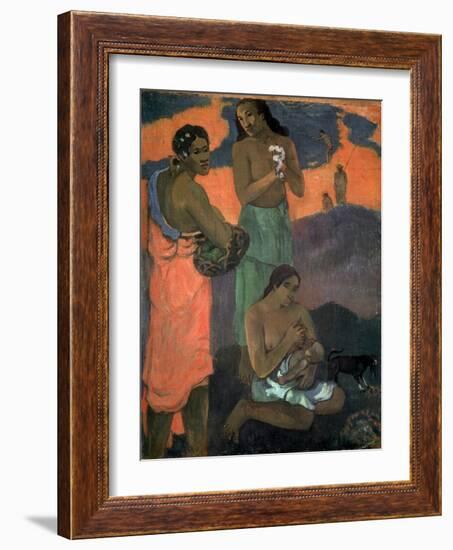 Women on the Seashore (The Motherhood), 1899-Paul Gauguin-Framed Giclee Print