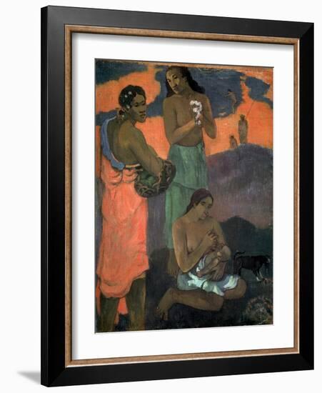 Women on the Seashore (The Motherhood), 1899-Paul Gauguin-Framed Giclee Print