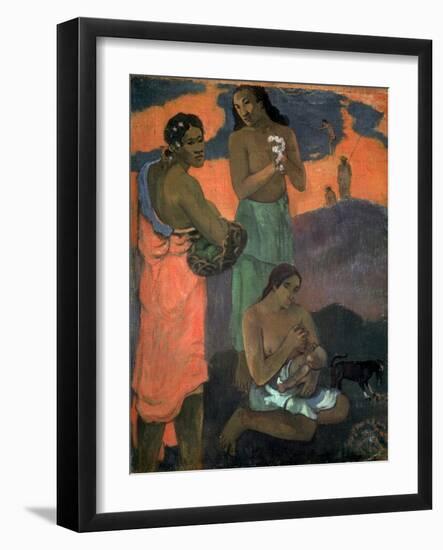 Women on the Seashore (The Motherhood), 1899-Paul Gauguin-Framed Giclee Print