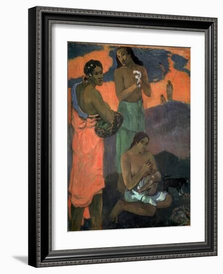 Women on the Seashore (The Motherhood), 1899-Paul Gauguin-Framed Giclee Print