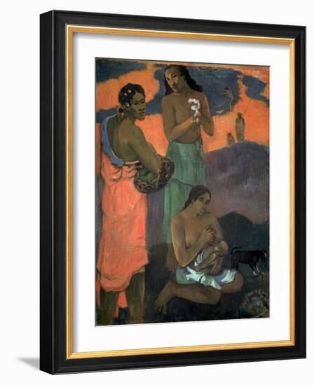 Women on the Seashore (The Motherhood), 1899-Paul Gauguin-Framed Giclee Print