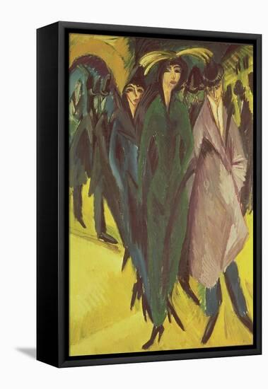 Women on the Street, 1915-Ernst Ludwig Kirchner-Framed Premier Image Canvas