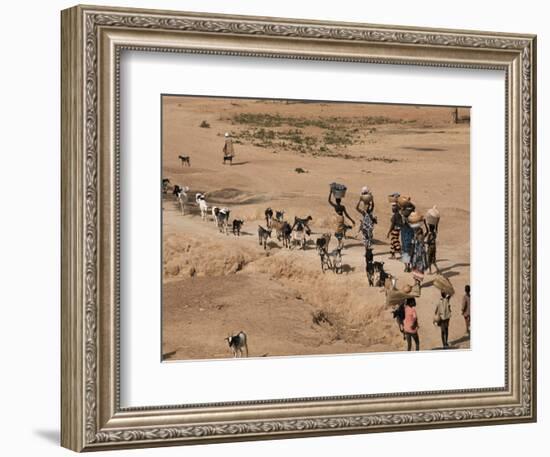 Women on Their Way to Washplace in the River Niger, Mali, Africa-Jack Jackson-Framed Photographic Print