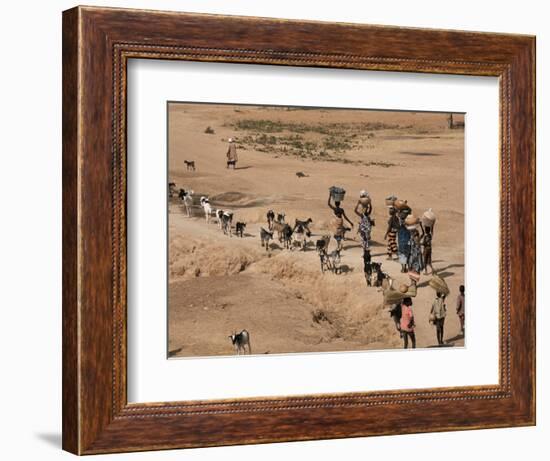 Women on Their Way to Washplace in the River Niger, Mali, Africa-Jack Jackson-Framed Photographic Print