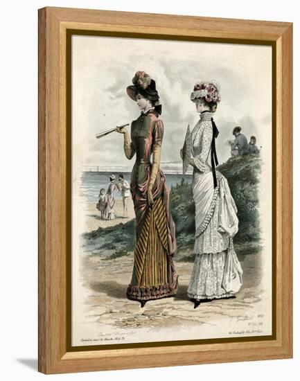 Women Outdoors 1881-null-Framed Stretched Canvas