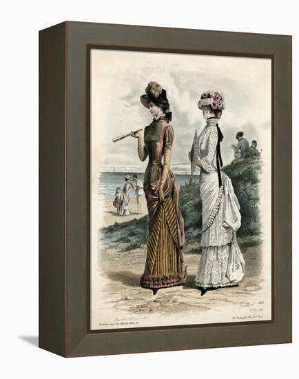 Women Outdoors 1881-null-Framed Stretched Canvas