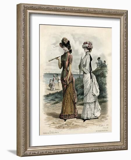Women Outdoors 1881-null-Framed Art Print