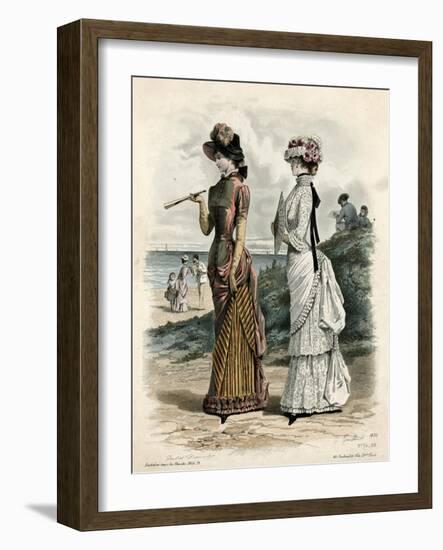 Women Outdoors 1881-null-Framed Art Print