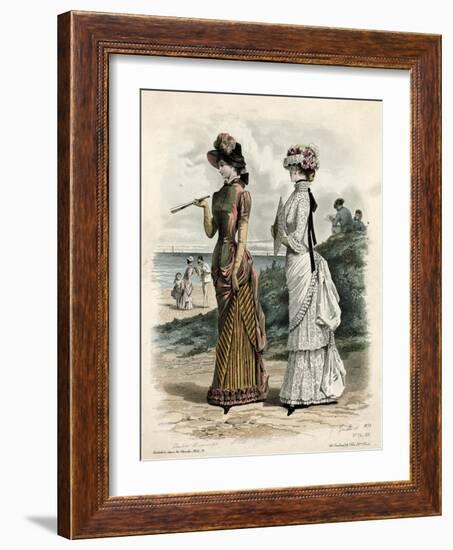 Women Outdoors 1881-null-Framed Art Print