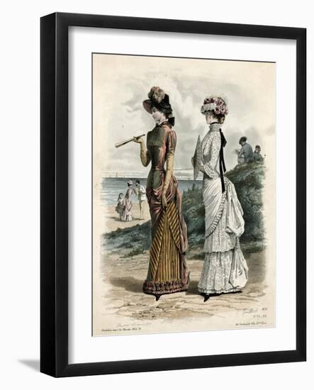 Women Outdoors 1881-null-Framed Art Print