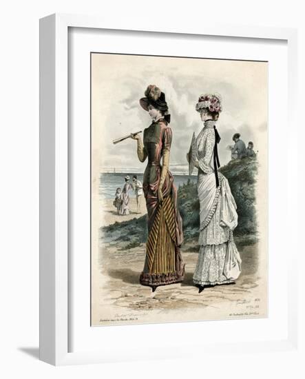 Women Outdoors 1881-null-Framed Art Print