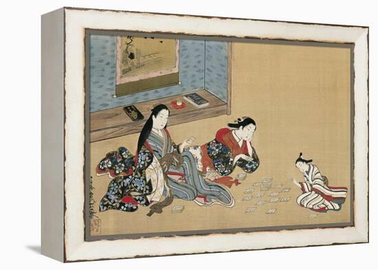 Women Playing Cards-Maruyama Okyo-Framed Premier Image Canvas