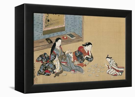 Women Playing Cards-Maruyama Okyo-Framed Premier Image Canvas