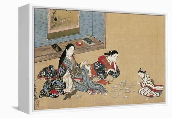 Women Playing Cards-Maruyama Okyo-Framed Premier Image Canvas