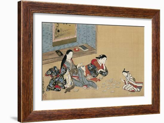Women Playing Cards-Maruyama Okyo-Framed Giclee Print
