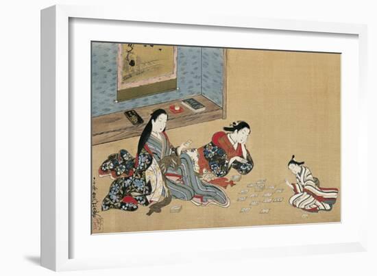Women Playing Cards-Maruyama Okyo-Framed Giclee Print