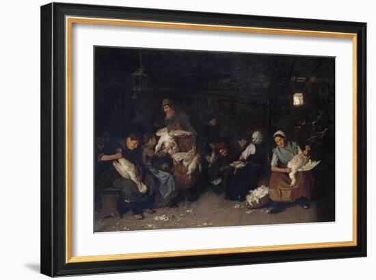 Women Plucking Geese, 1872-Max Liebermann-Framed Giclee Print