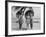 Women Pose in Bathing Suits at an American East Coast Beach Between 1910-1920-null-Framed Photo