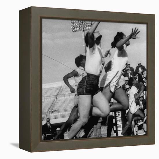 Women Racing in the Pan Am Games-George Silk-Framed Premier Image Canvas