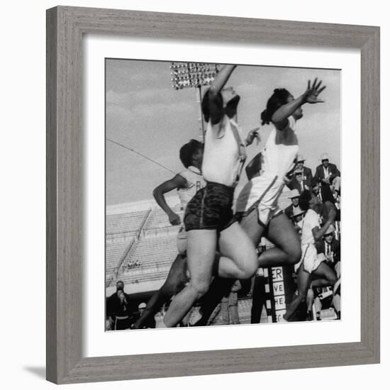 Women Racing in the Pan Am Games-George Silk-Framed Photographic Print