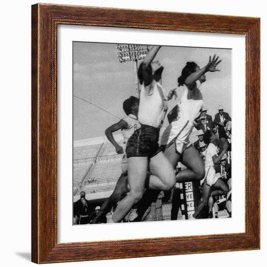 Women Racing in the Pan Am Games-George Silk-Framed Photographic Print