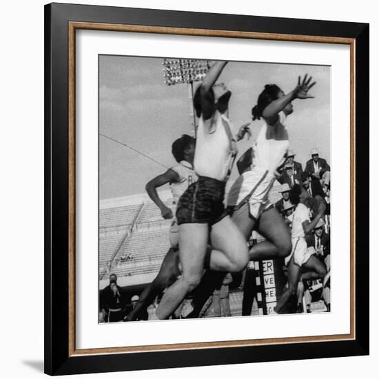 Women Racing in the Pan Am Games-George Silk-Framed Photographic Print