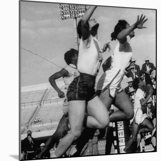 Women Racing in the Pan Am Games-George Silk-Mounted Photographic Print