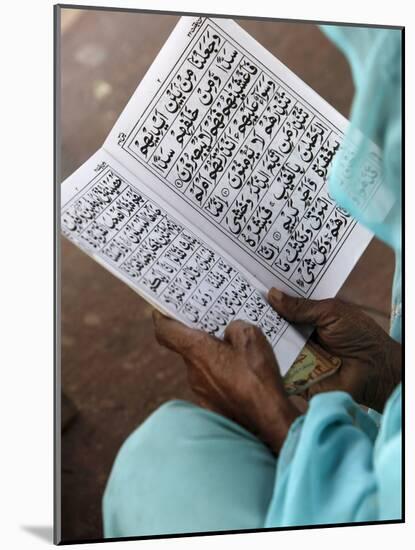 Women Reading at Jamma Masjid (Delhi Great Mosque), Delhi, India, Asia-null-Mounted Photographic Print