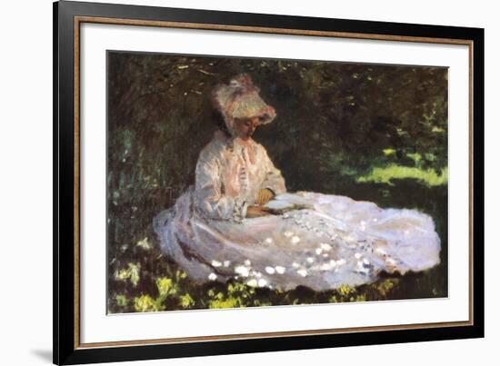 Women Reading-Claude Monet-Framed Art Print