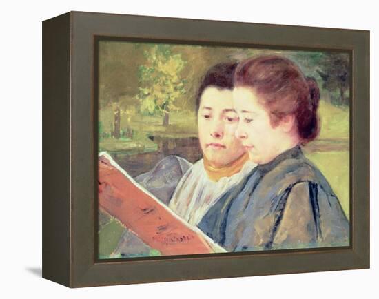 Women Reading-Mary Cassatt-Framed Premier Image Canvas